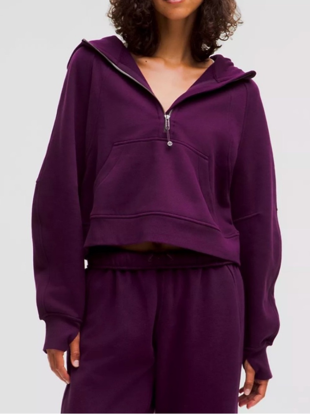Lululemon Scuba Oversized Half-Zip Hoodie XL/XXL - Dramatic Magenta NWT